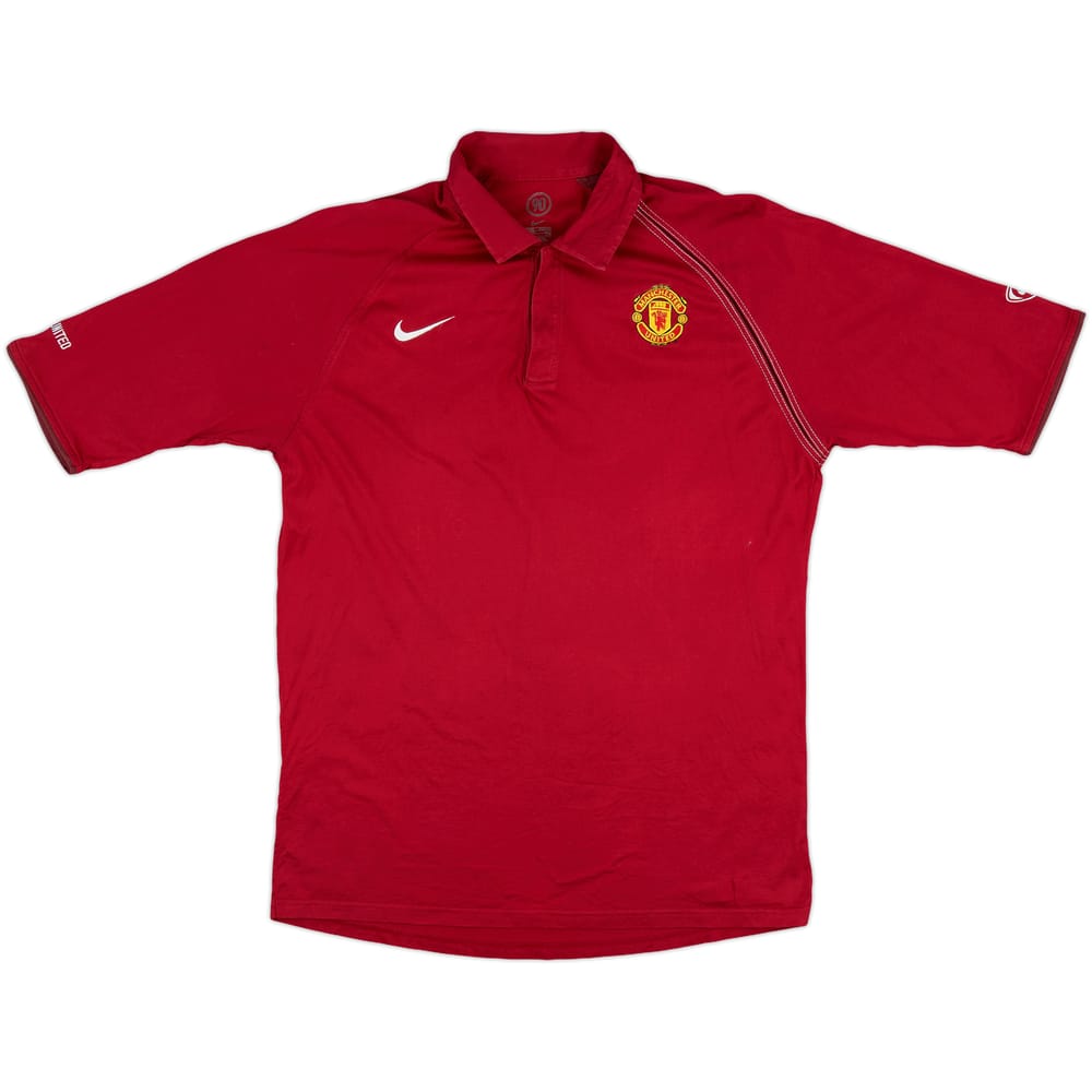 2004-05 Manchester United Nike Polo Shirt - 9/10 - (XXL)