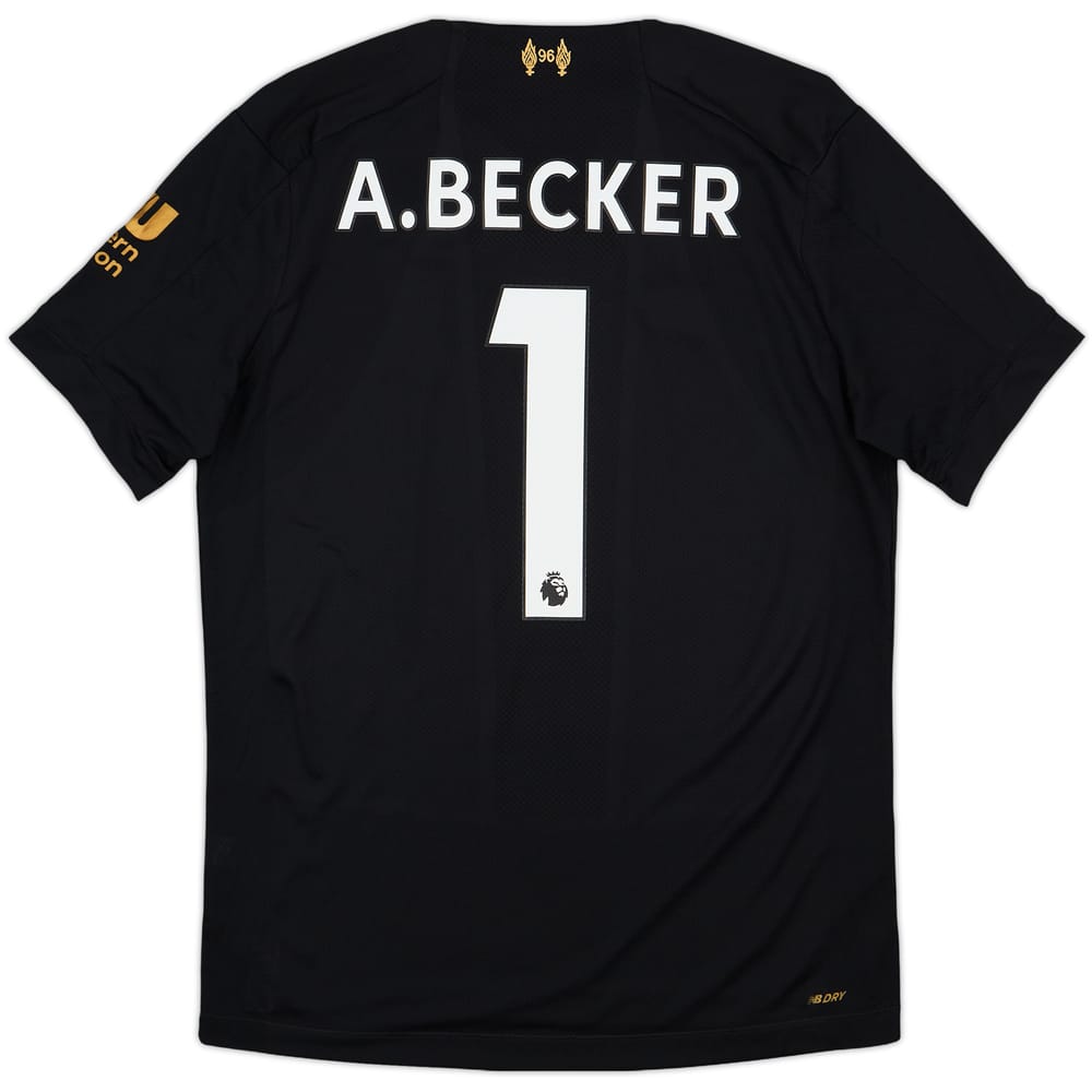 2019-20 Liverpool GK S/S Shirt A.Becker #1 - 6/10 - (S)