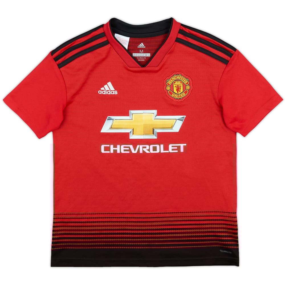 2018-19 Manchester United Home Shirt - 8/10 - (M.Boys)
