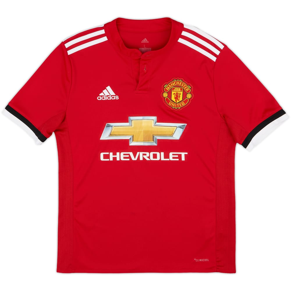 2017-18 Manchester United Home Shirt - 7/10 - (L.Boys)