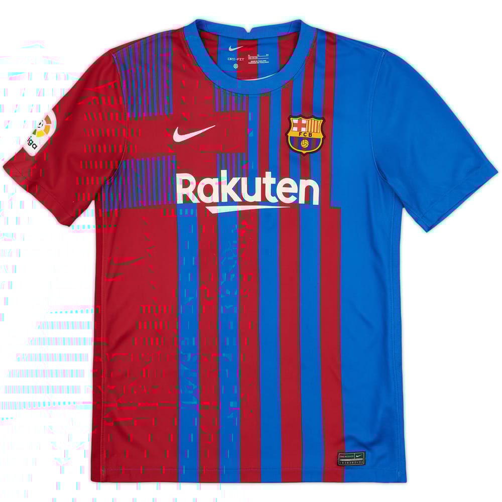 2021-22 Barcelona Home Shirt - 8/10 - (XL.Boys)