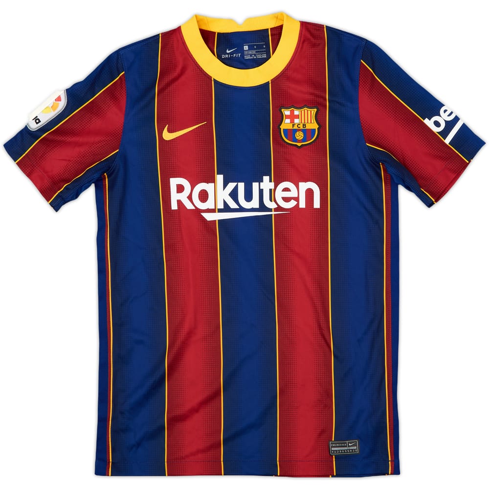 2020-21 Barcelona Home Shirt - 10/10 - (L.Boys)