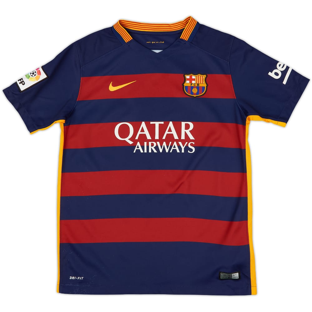 2015-16 Barcelona Home Shirt - 8/10 - (L.Boys)