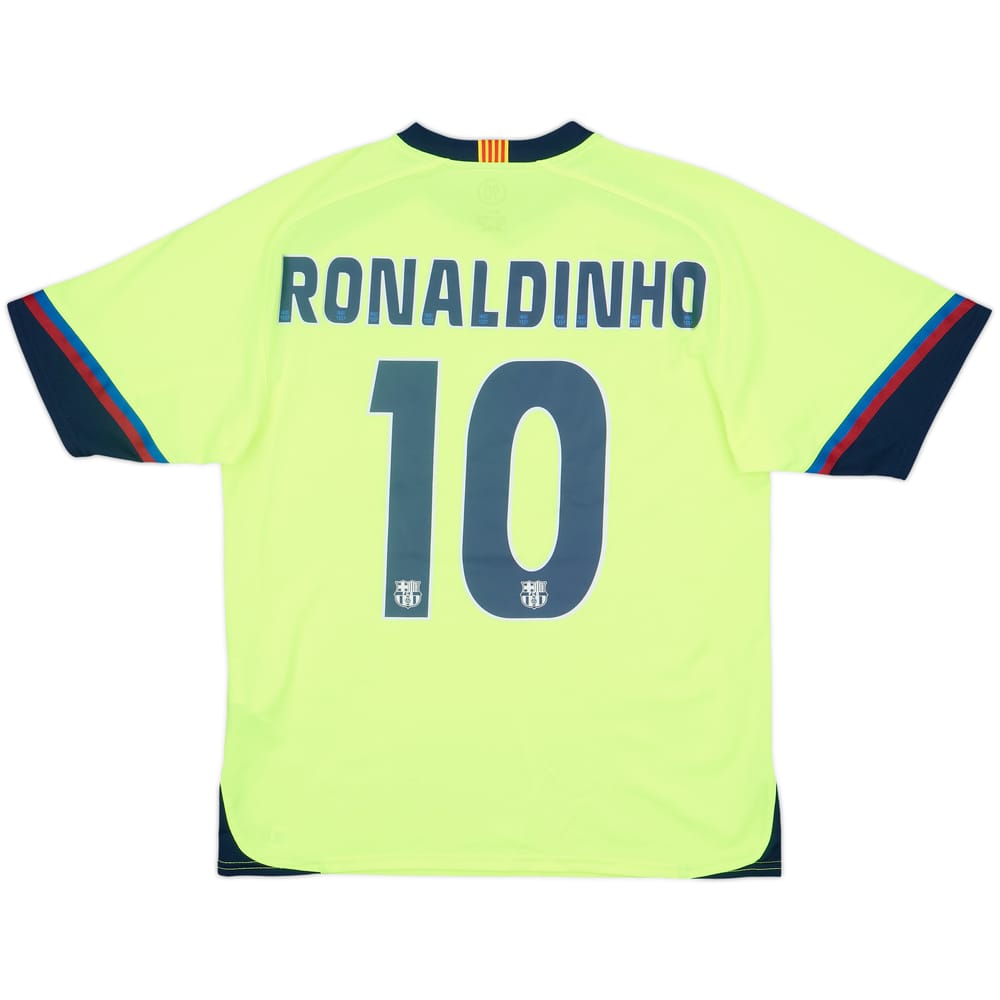 2005-06 Barcelona Basic Away Shirt Ronaldinho #10 - 7/10 - (M)