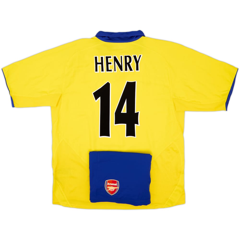2003-05 Arsenal Away Shirt & Shorts Henry #14 - 9/10 - (XL)