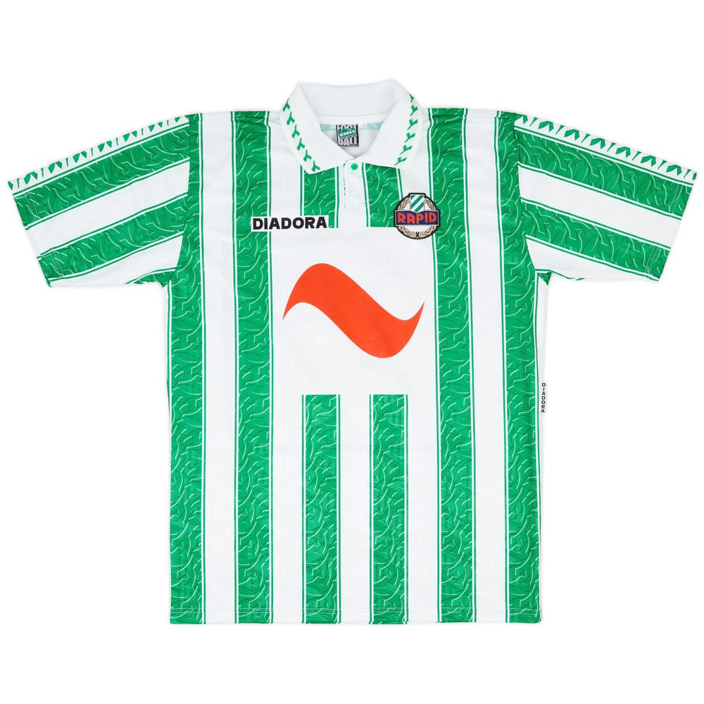 1996-98 Rapid Vienna Match Issue Home Shirt #2