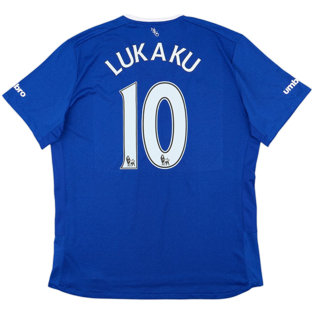 2015-16 Everton Home Shirt Lukaku #10 - 9/10 - (XXL)