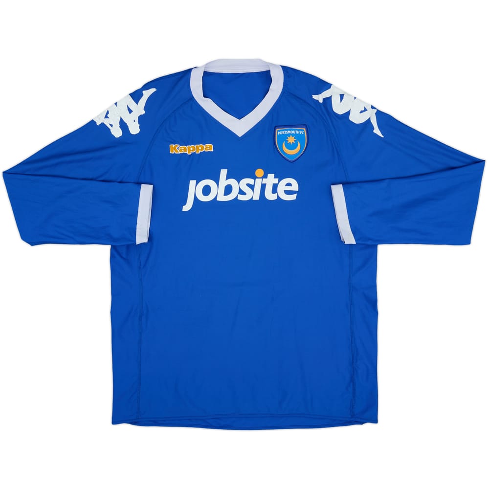 2010-11 Portsmouth Home L/S Shirt - 6/10 - (L)
