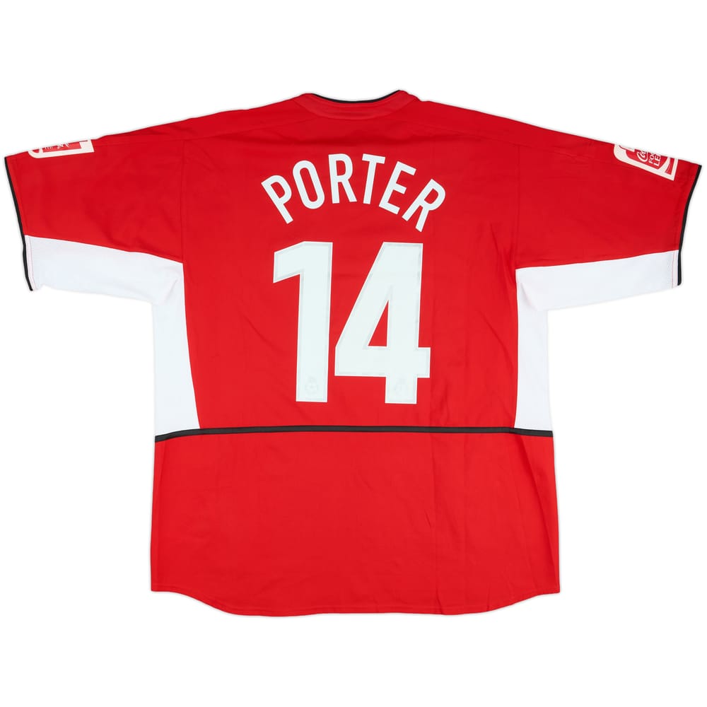 2004-05 Hartlepool Match Issue Third Shirt Porter #14
