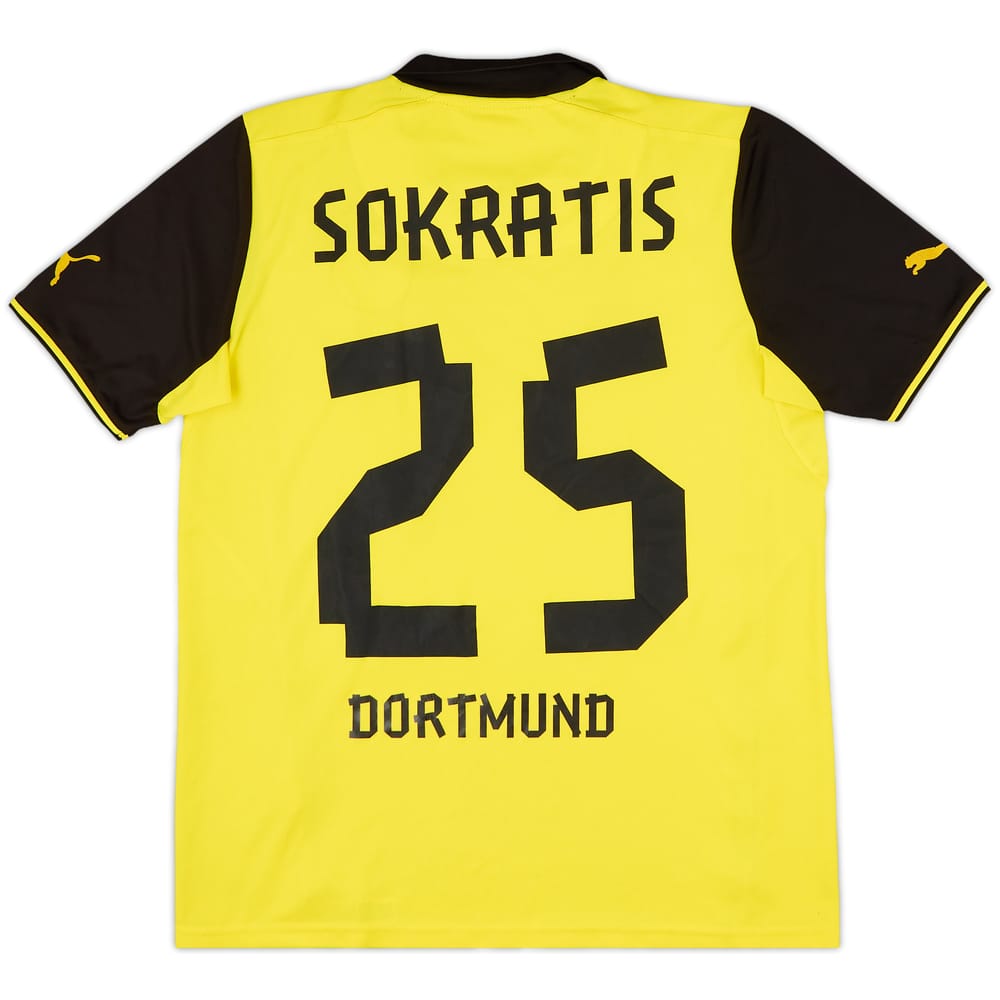 2013-14 Borussia Dortmund Home Shirt Sokratis #25 - 7/10 - (L)