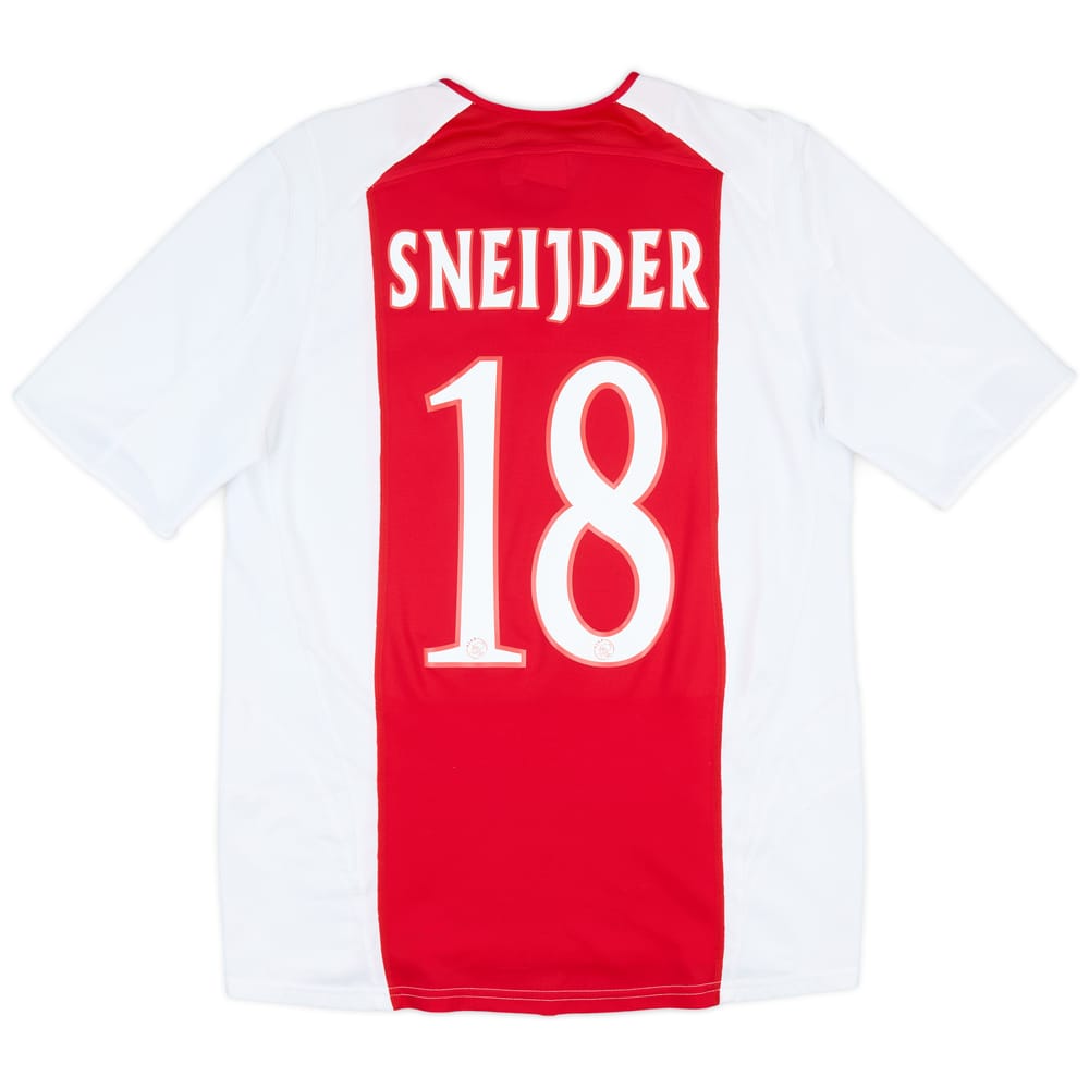 2005-06 Ajax Home Shirt Sneijder #18 - 9/10 - (M)