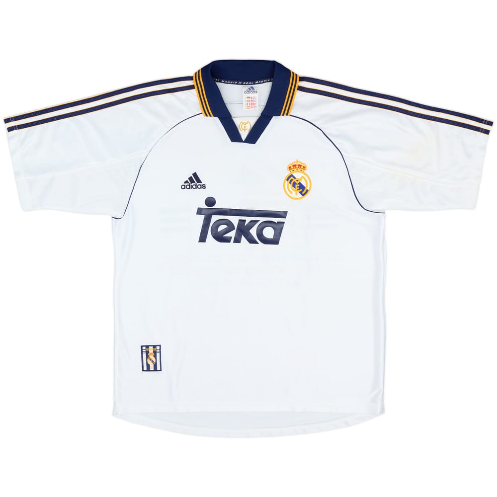 1998-00 Real Madrid &#039;Champions of Europe&#039; Home Shirt - 8/10 - (M)