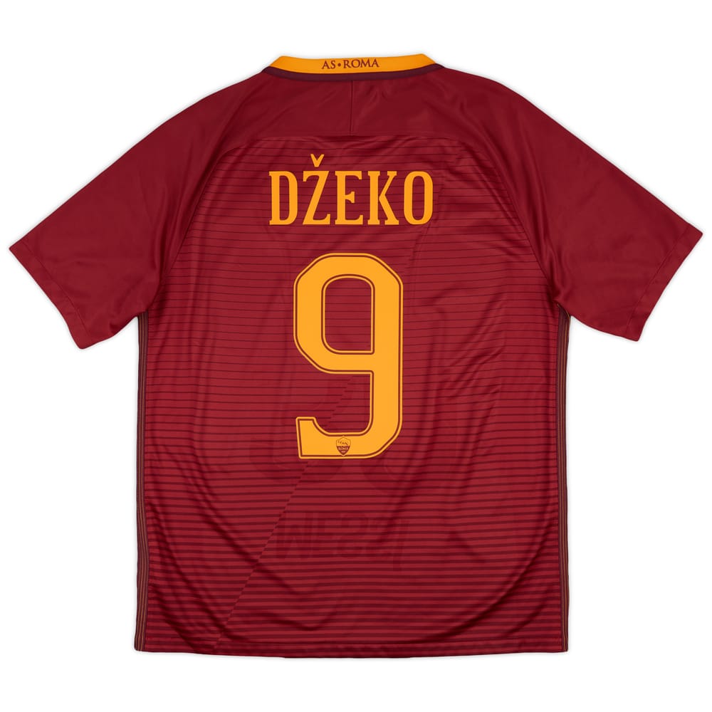 2017-18 Roma Home Shirt Dzeko #9 - 5/10 - (L)