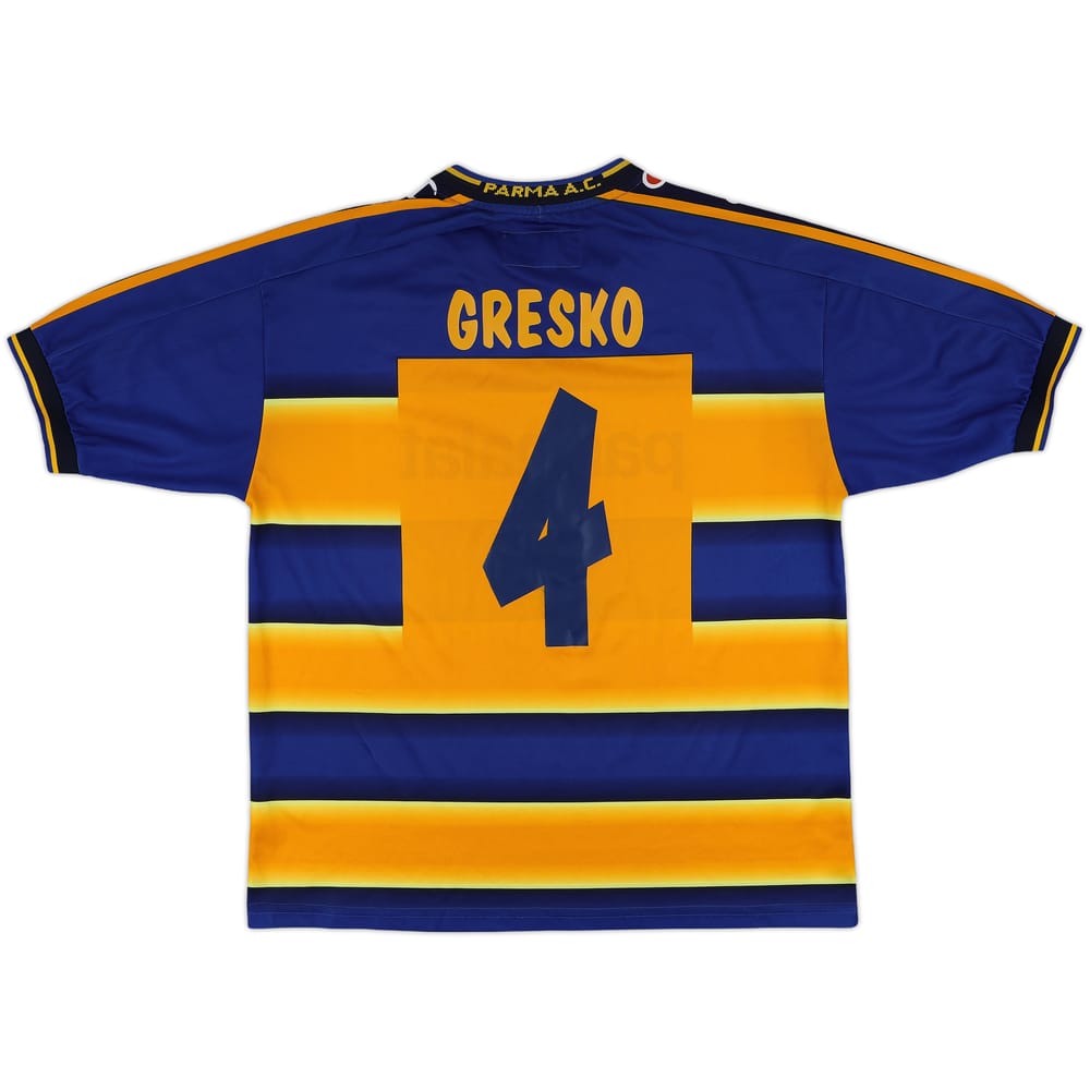 2001-02 Parma Home Shirt Gresko #4 - 6/10 - (M)