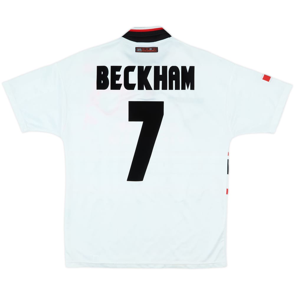 1997-99 Manchester United Away Shirt Beckham #7 - 8/10 - (M)