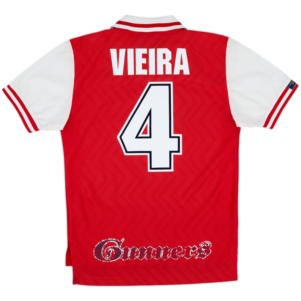 1996-98 Arsenal Home Shirt Vieira #4 - 8/10 - (S)
