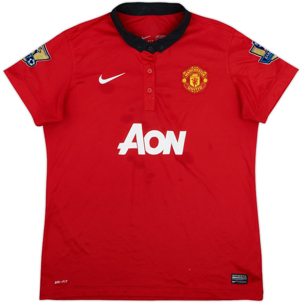 2013-14 Manchester United Home Shirt - 7/10 - (Women's L)