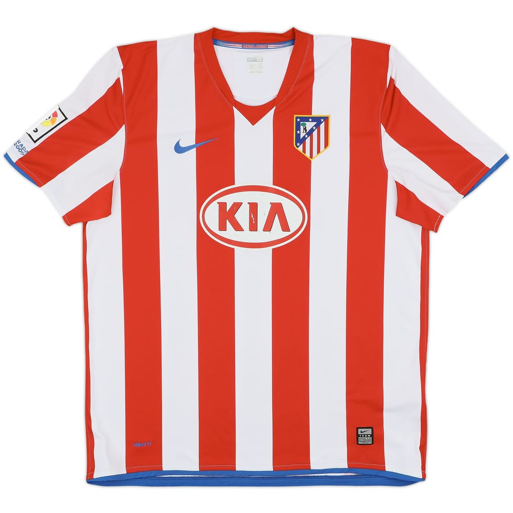 2009-10 Atletico Madrid Home Shirt - 6/10 - (XL)