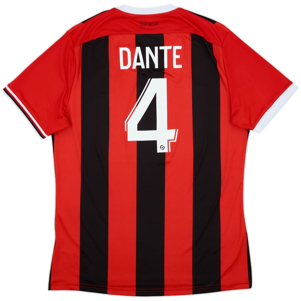 2023-24 Nice Home Shirt Dante #4 - 9/10 - (L)
