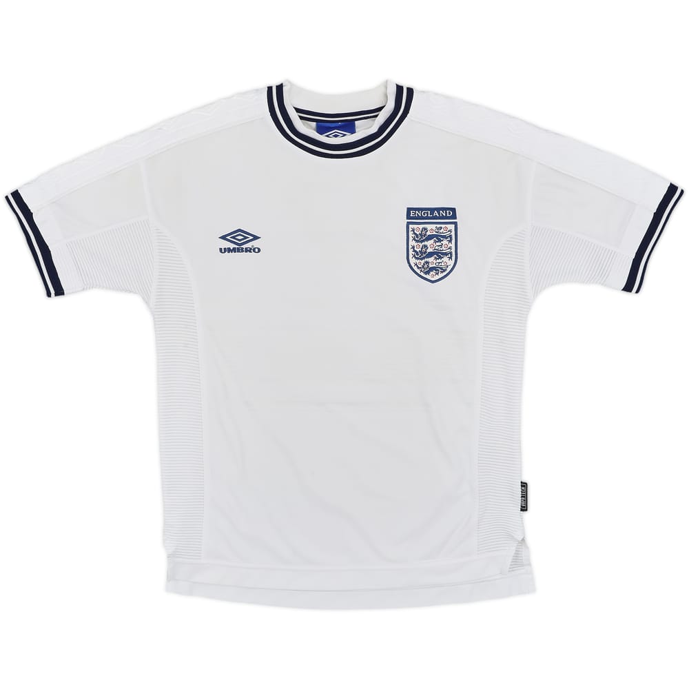 1999-01 England Home Shirt - 8/10 - (Y)