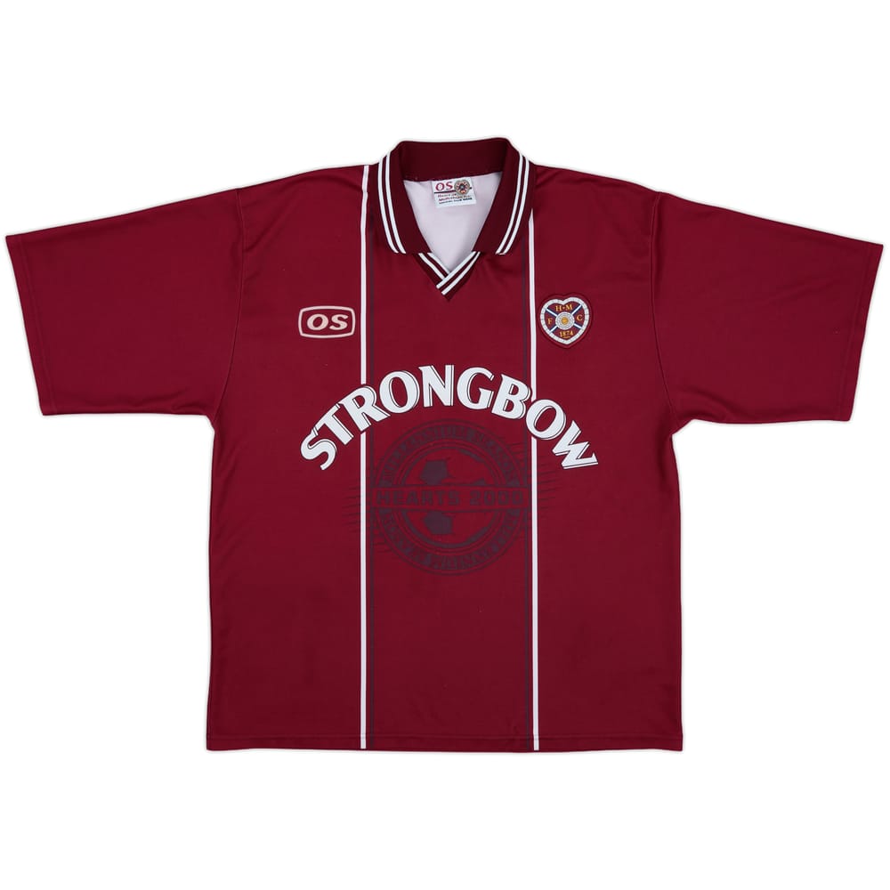 1999-00 Hearts Home Shirt - 8/10 - (L)