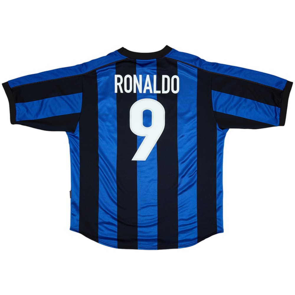1999-00 Inter Milan Home Shirt Ronaldo #9 - 8/10 - (XL)