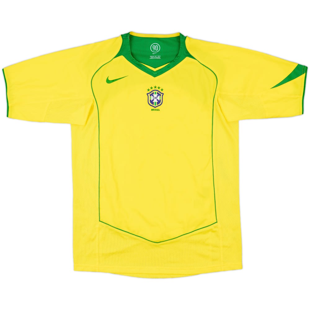 2004-06 Brazil Home Shirt - 10/10 - (Women's XL)