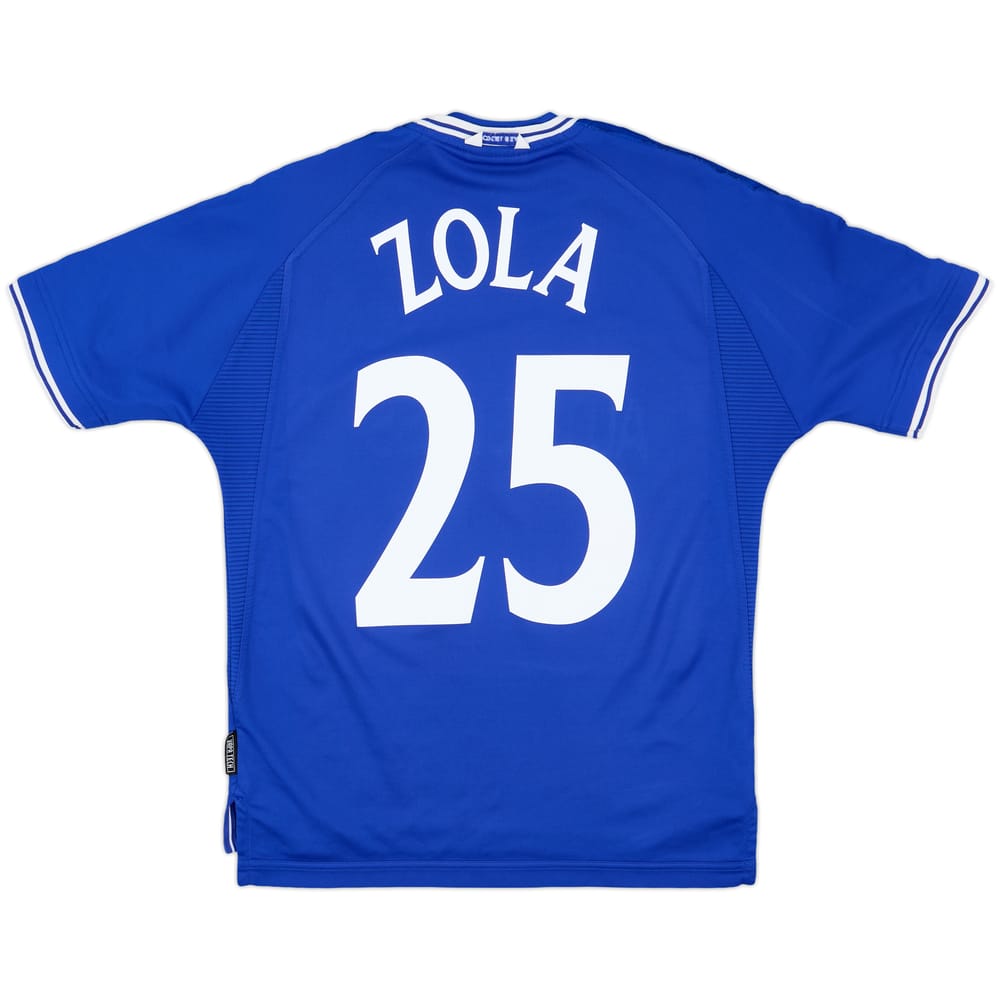 1999-01 Chelsea Home Shirt Zola #25 - 9/10 - (M)