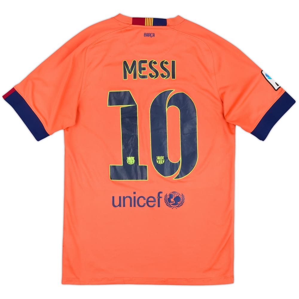 2014-15 Barcelona Away Shirt Messi #10 - 7/10 - (S)