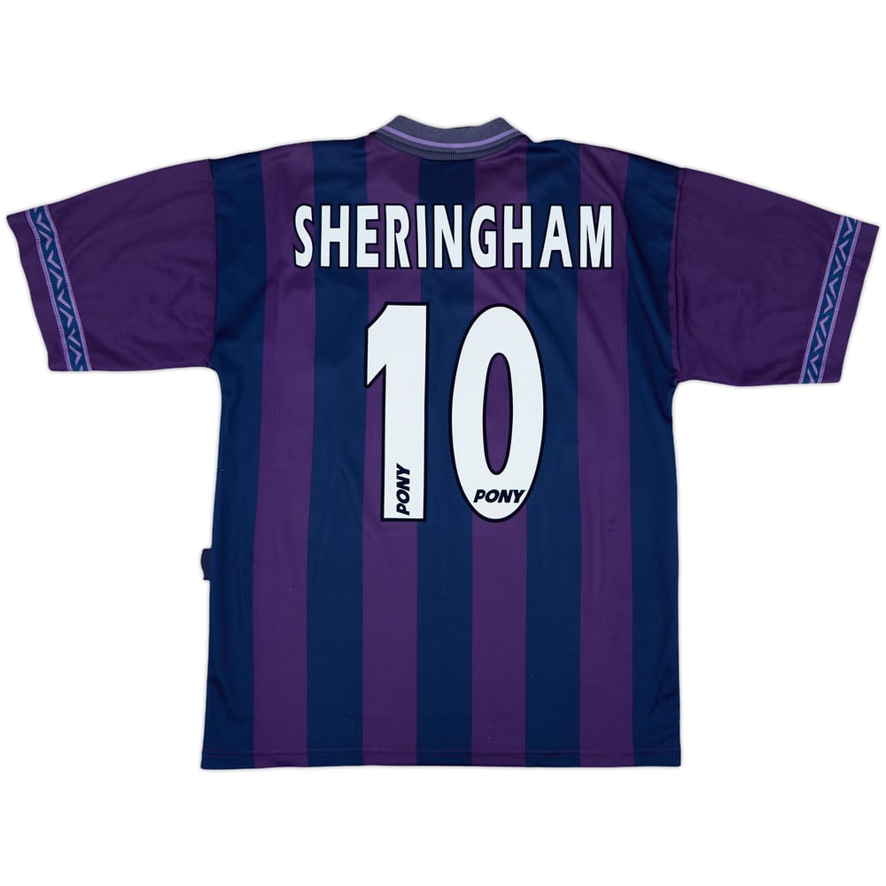 1995-97 Tottenham Away Shirt Sheringham #10 - 8/10 - (M)