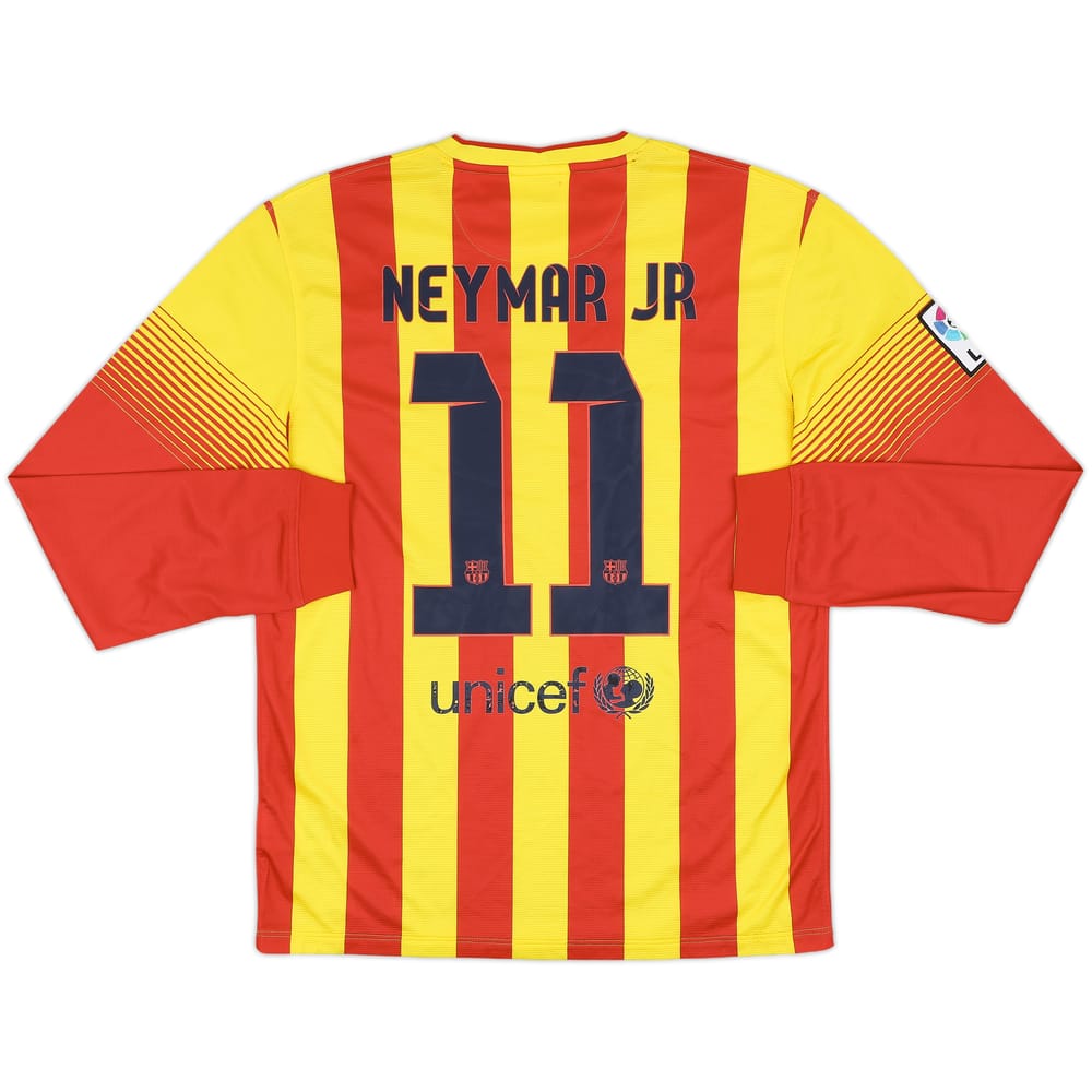 2013-15 Barcelona Away L/S Shirt Neymar Jr #11 - 7/10 - (M)
