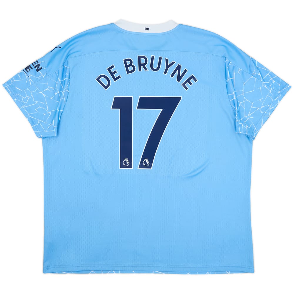 2020-21 Manchester City Home Shirt De Bruyne #17 - 8/10 - (3XL)