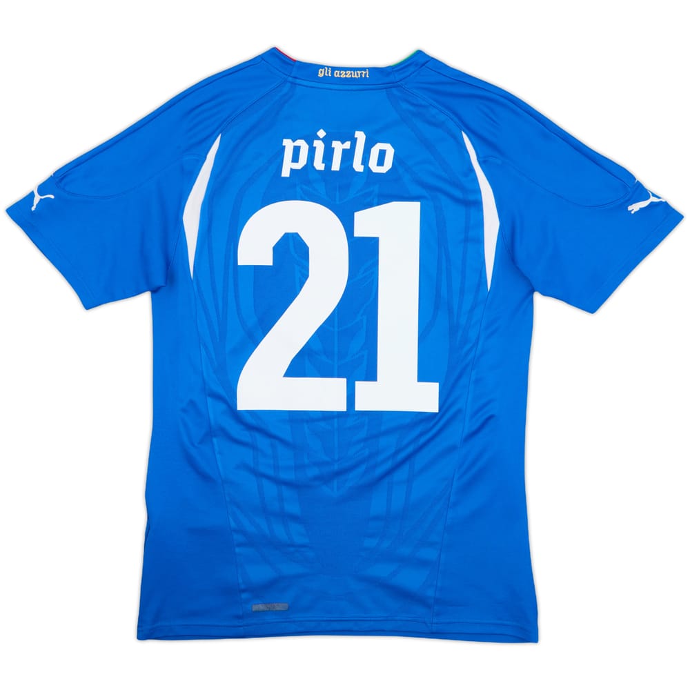 2010-12 Italy Home Shirt Pirlo #21 - 8/10 - (M)