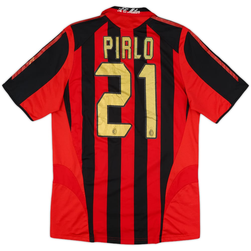 2005-06 AC Milan Home Shirt Pirlo #21 - 6/10 - (S)