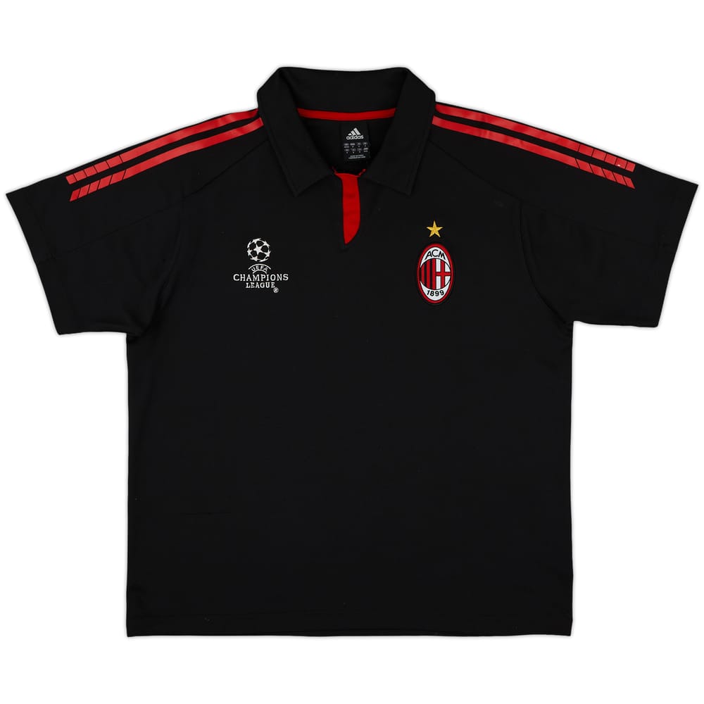 2005-06 AC Milan adidas CL Polo Shirt - 8/10 - (M/L)