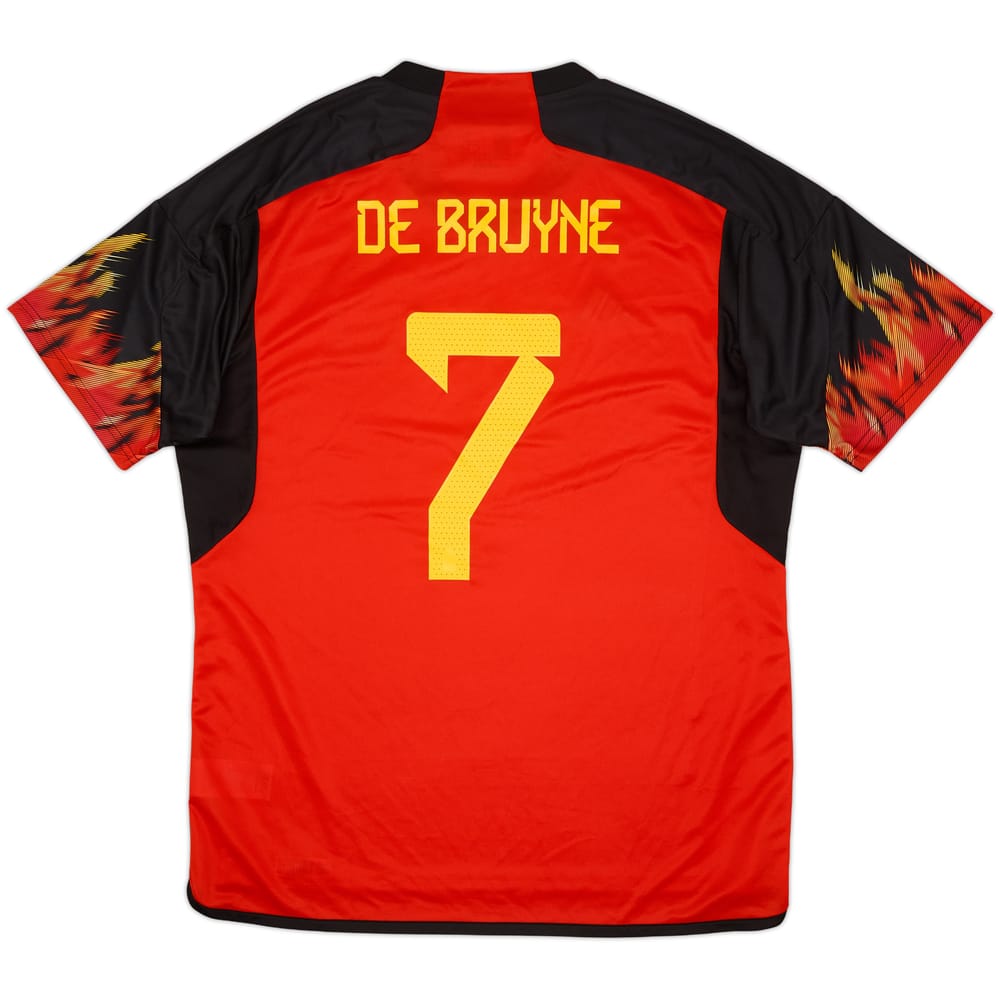 2022-23 Belgium Home Shirt De Bruyne #7 (XL)