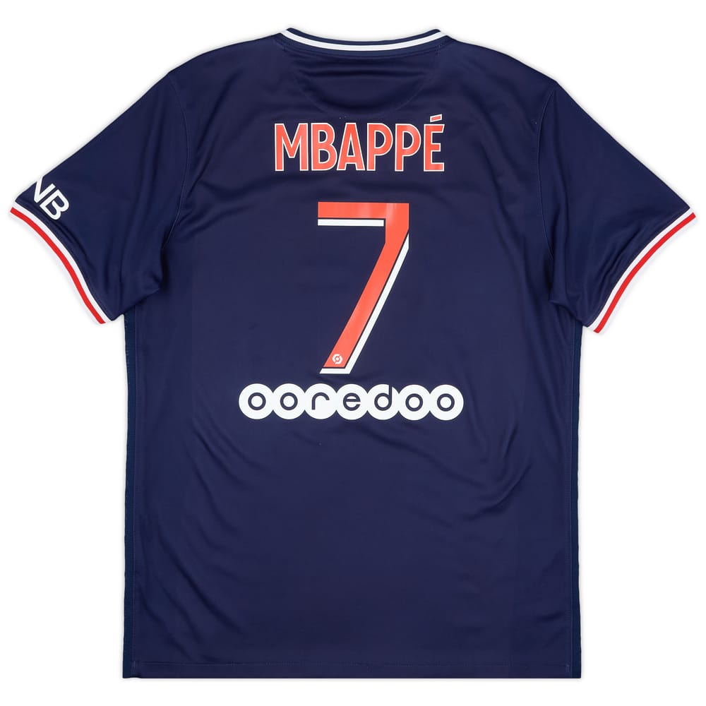 2020-21 Paris Saint-Germain Home Shirt Mbappe #7 - 8/10 - (L)