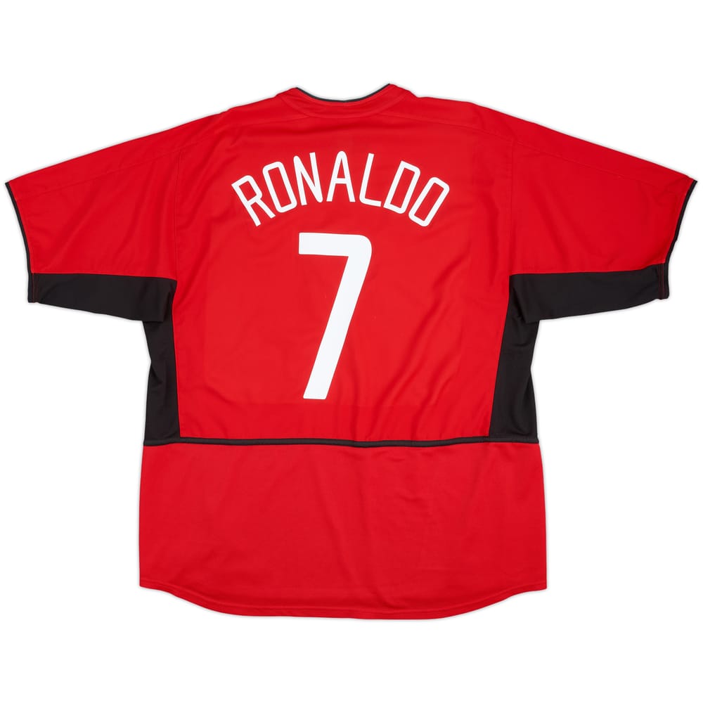 2002-04 Manchester United Home Shirt Ronaldo #7 - 8/10 - (XL)