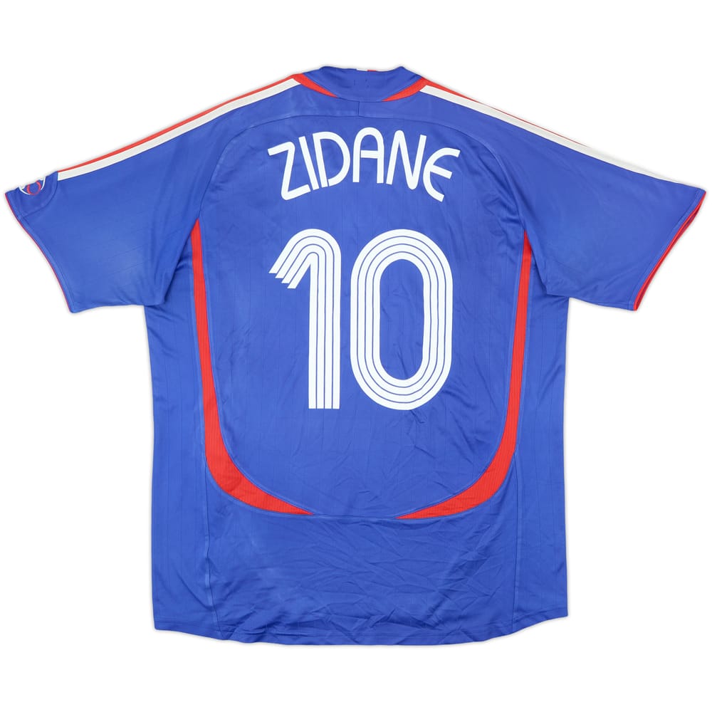 2006-07 France Home Shirt Zidane #10 - 6/10 - (L)