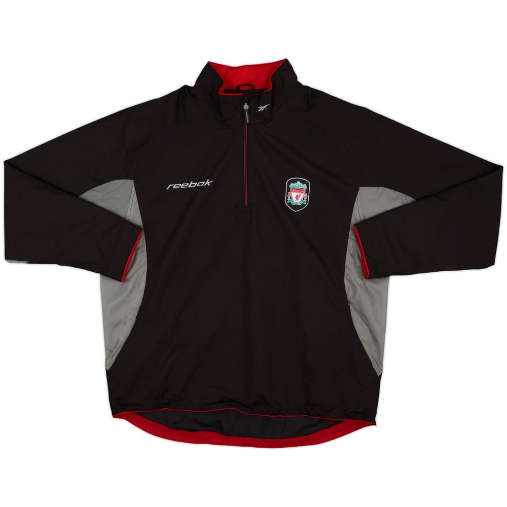 2002-03 Liverpool Reebok 1/4 Zip Drill Top - 8/10 - (L)