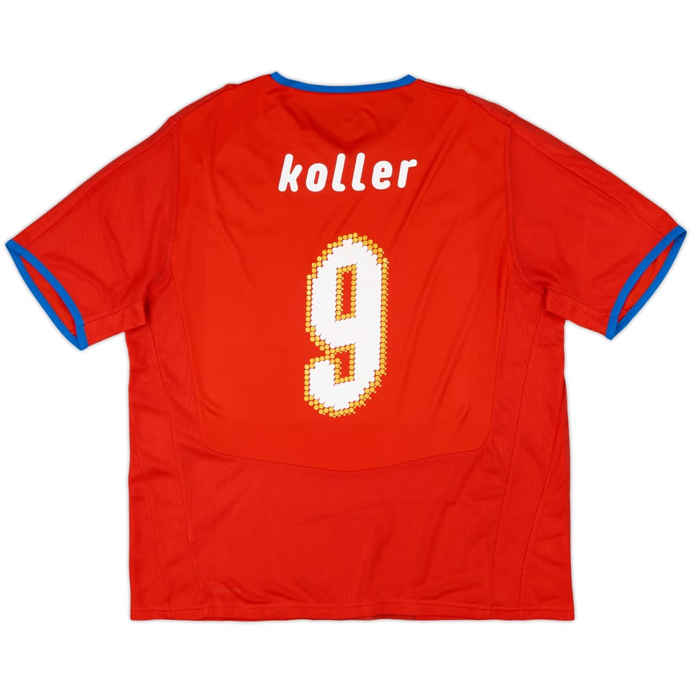 2008-09 Czech Republic Player Issue Home Shirt Koller #9 - 8/10 - (XL)