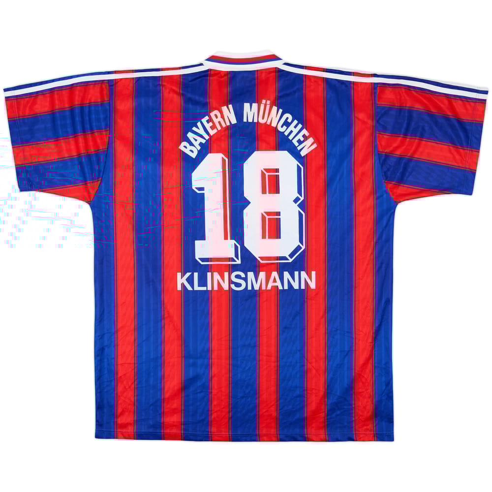 1995-97 Bayern Munich Home Shirt Klinsmann #18 - 9/10 - (XXL)