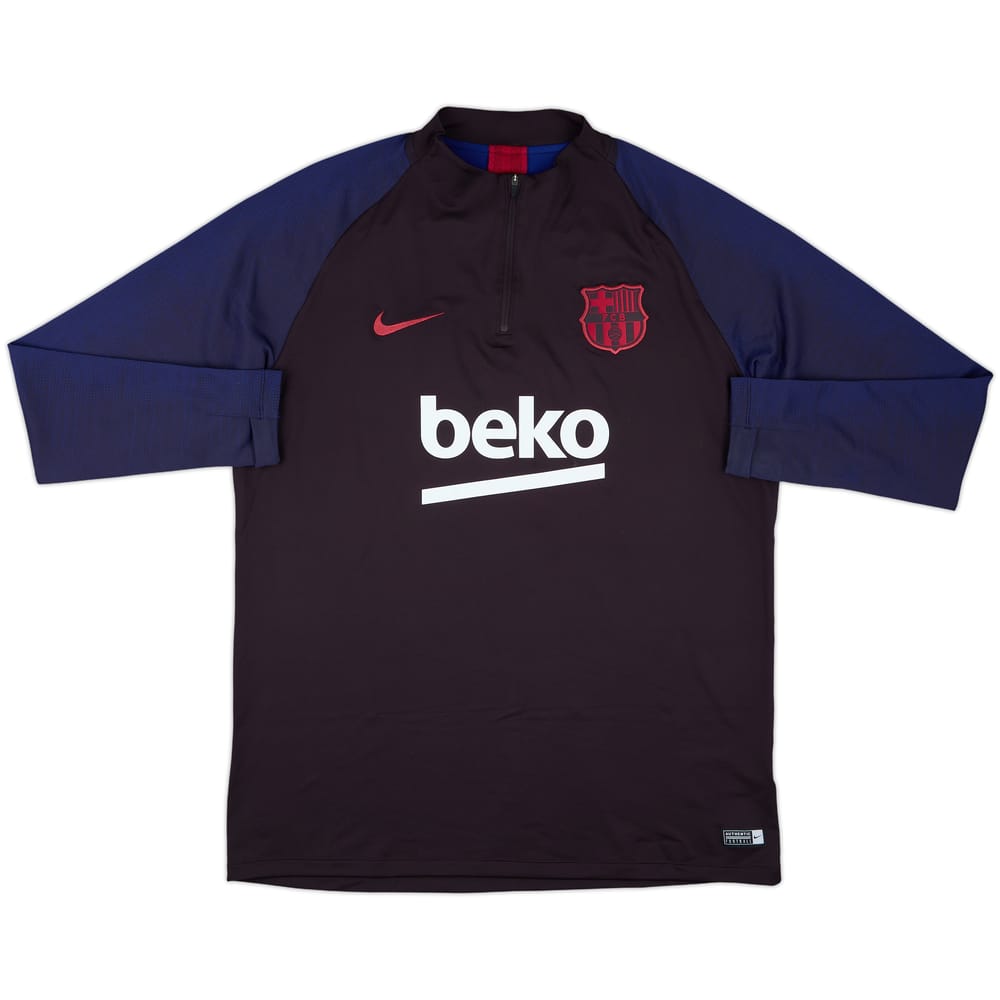 2019-20 Barcelona Nike 1/4 Zip Drill Top - 9/10 - (XL)