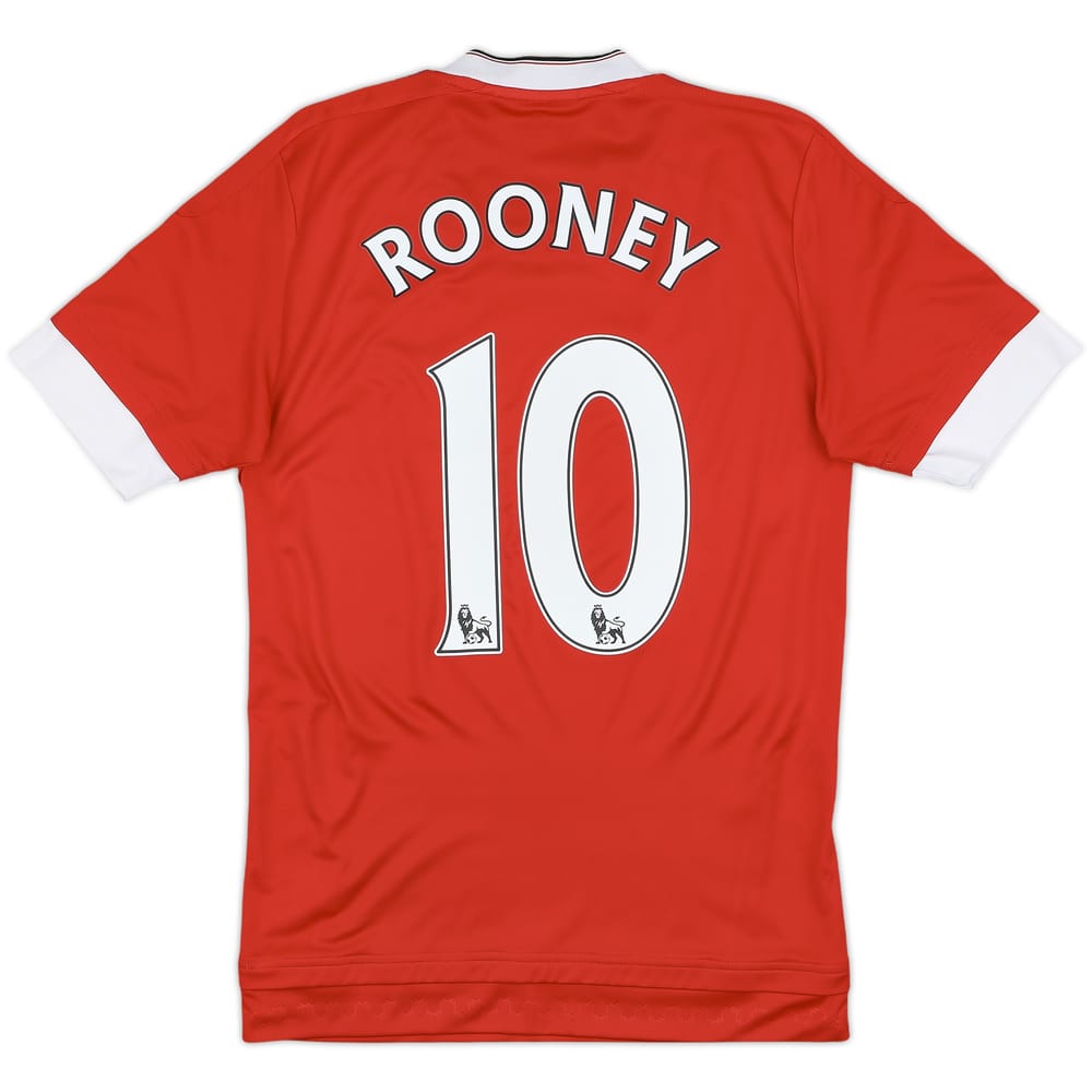 2015-16 Manchester United Home Shirt Rooney #10 - 7/10 - (XS)