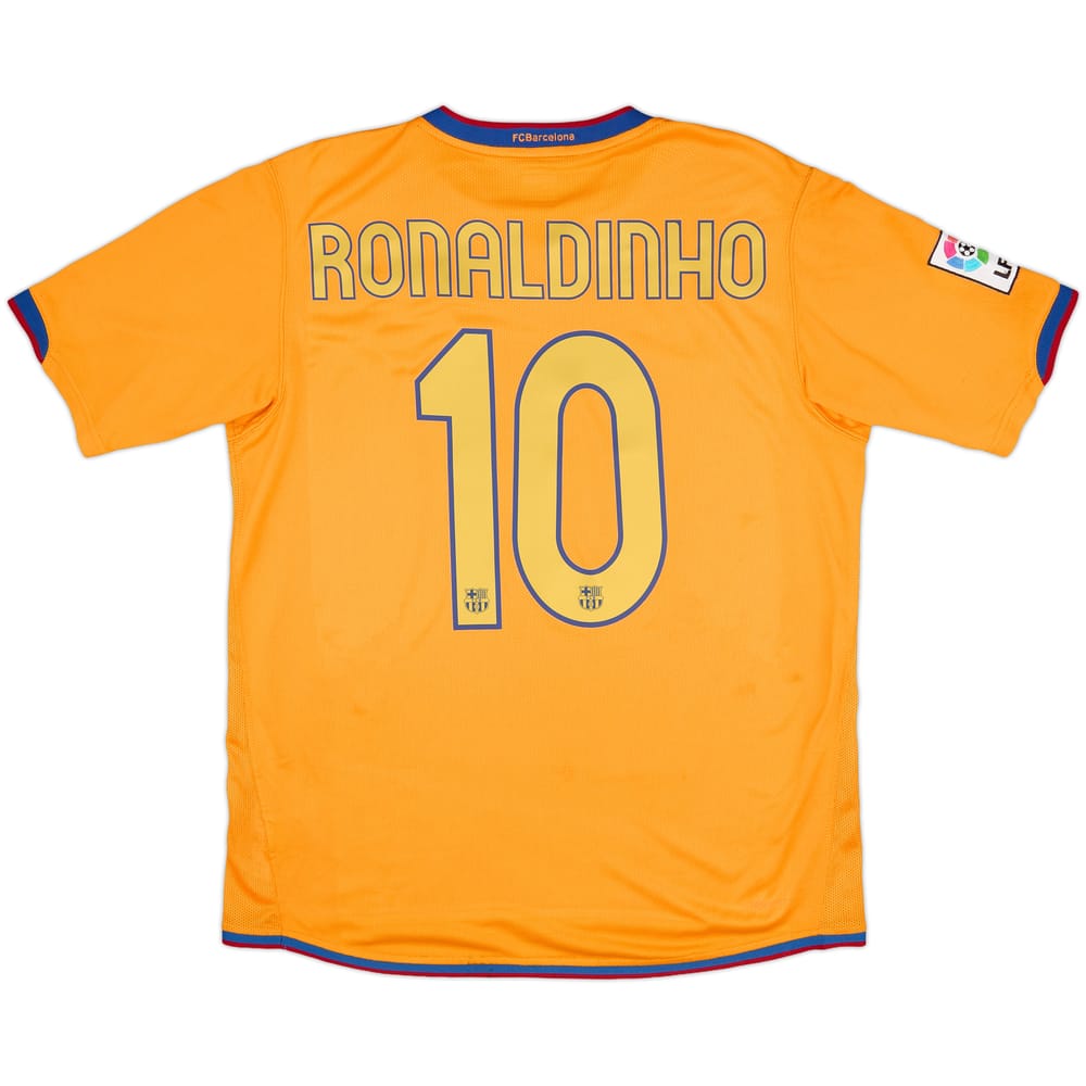 2006-08 Barcelona Away Shirt Ronaldinho #10 - 7/10 - (M)