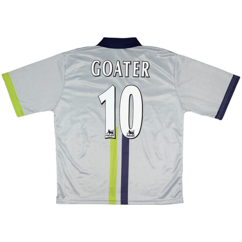 2000-02 Manchester City Away Shirt Goater #10 - 9/10 - (L)