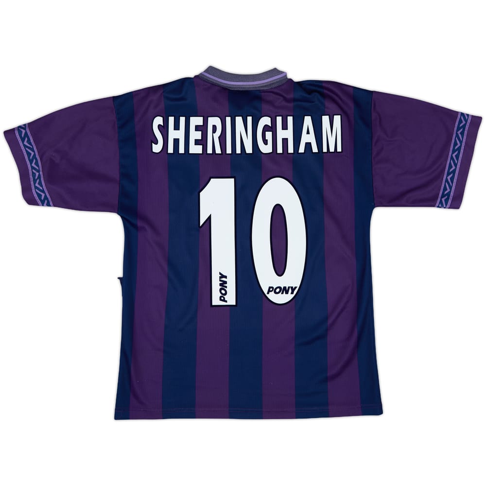 1995-97 Tottenham Away Shirt Sheringham #10 - 7/10 - (M)