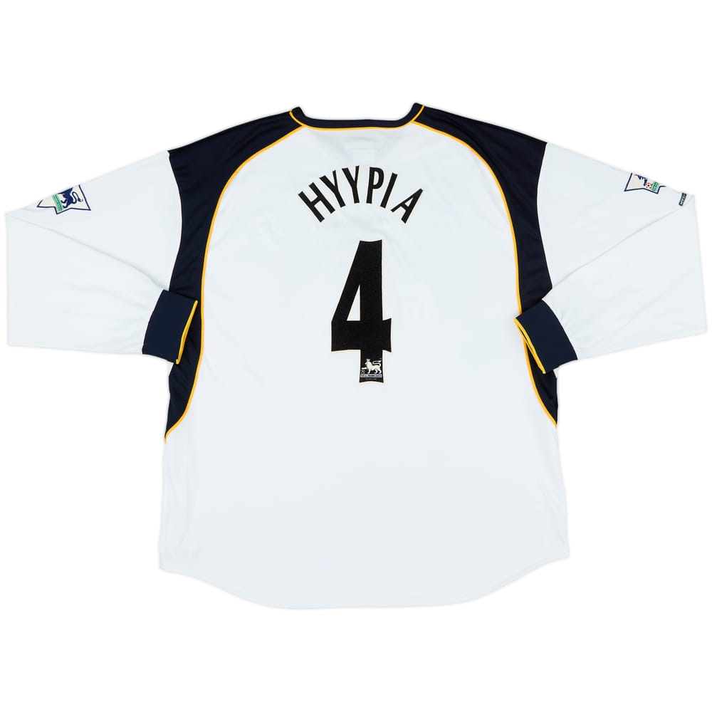 2001-03 Liverpool Away L/S Shirt Hyypia #4 - 8/10 - (XL)