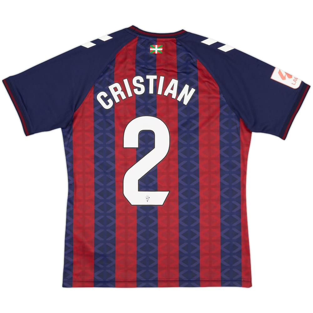 2023-24 Eibar Home Shirt Cristian #2 - 9/10 - (M)