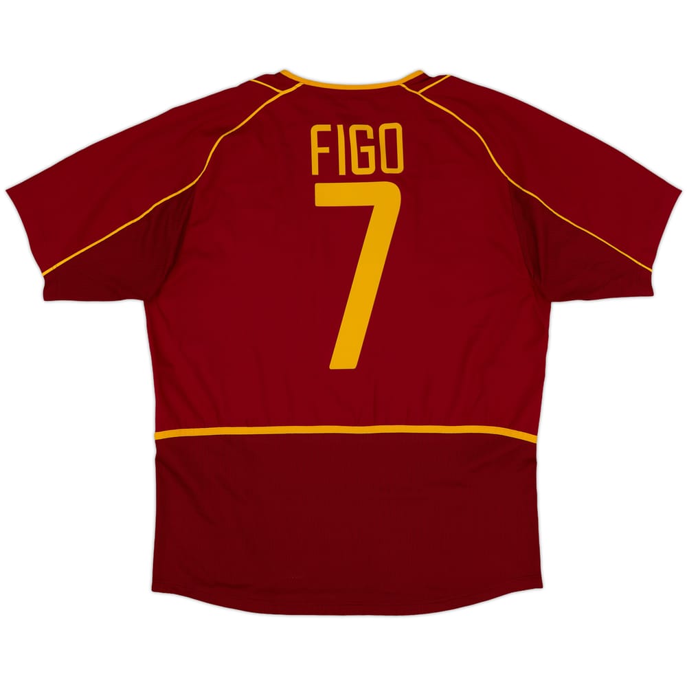 2002-04 Portugal Home Shirt Figo #7 - 10/10 - (L)